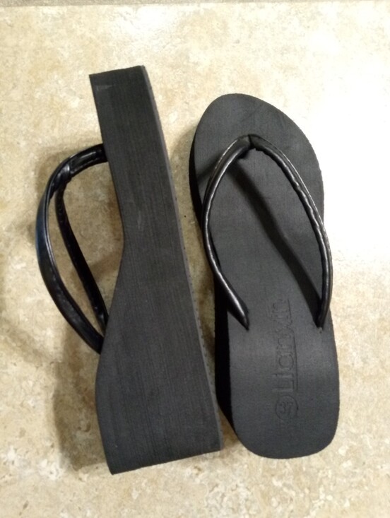 Other - Black Women’s Wedge Flip Flop Sandals - Classic Casual